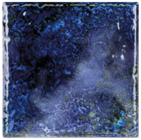 National Pool Tile 6"x6" Blue Baroque Stone Tile - CVKBQS61