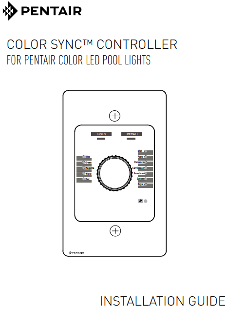 Color Sync Controller Installation Manual