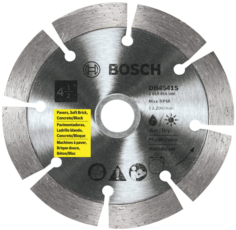Bosch 4-1/2" Segmented Diamond General Purpose Blade - DB4541S