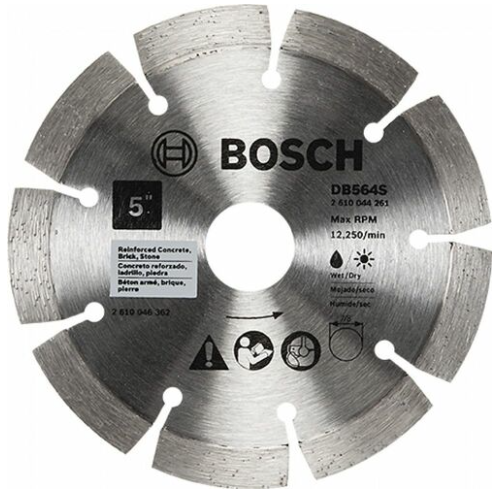 Bosch 5" Segmented Hard Materials Diamond Blade - DB564S