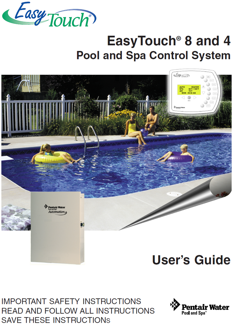 EasyTouch® 8 and 4 Pool & Spa Control Systems PDF Installation Manual