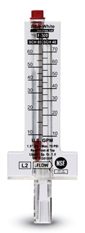 2-1/2" Horizontal Flow Pipe Flowmeter - F-30250P