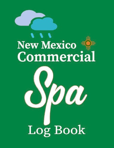 New Mexico Commercial Spa Log Book - Paperback