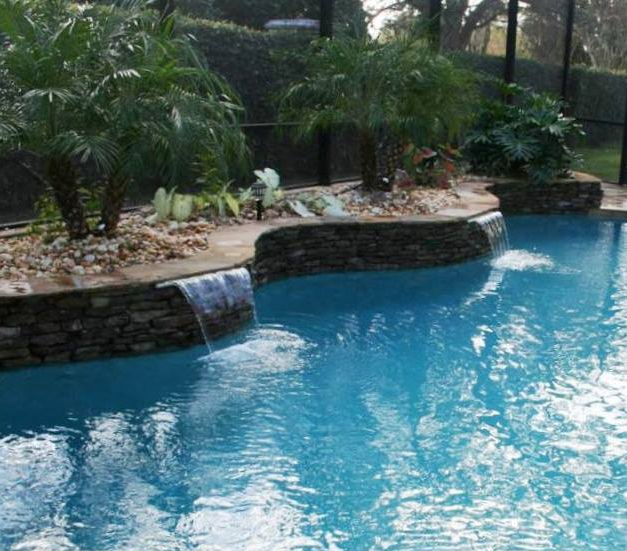 The Great American Waterfall 24" Aqua Wave Waterfall; 6" Lip, White - GA0412406