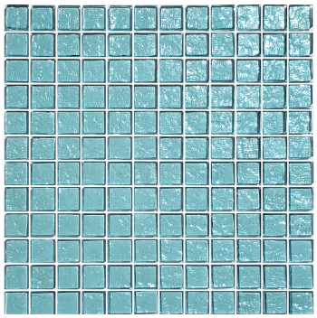 Artistry in Mosaics 1 Sq-Ft. Aquamarine Glass Mosaic Tile - GG82323T9