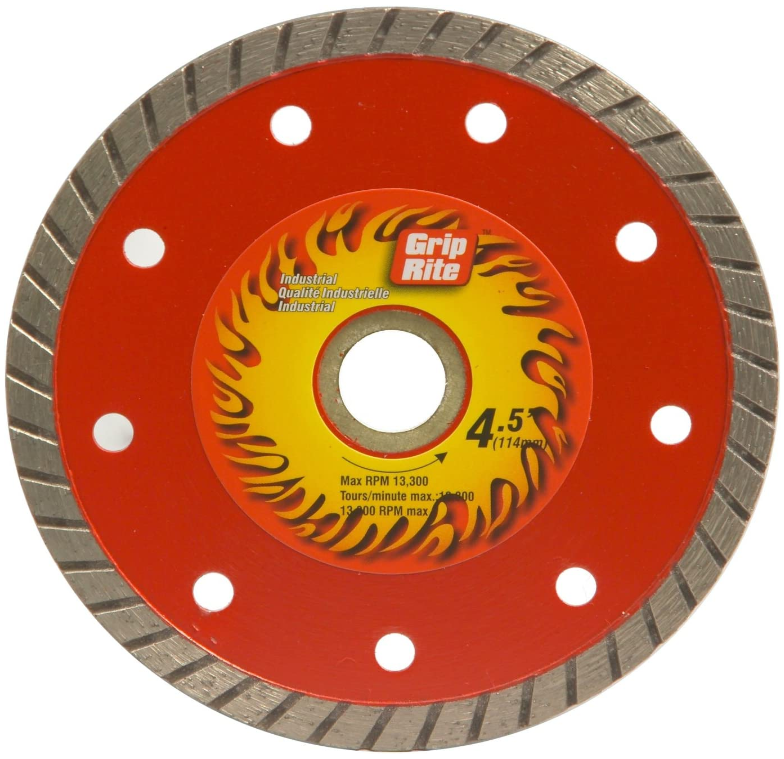 Grip-Rite 4-1/2" Industrial Turbo Rim Diamond Blade - GRTDB45I
