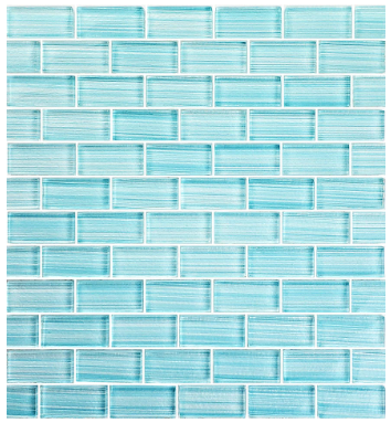 Artistry in Mosaics 1 Sq-Ft. Watercolors Seafoam Tile - GW82348T10