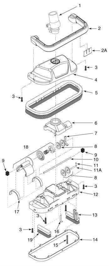 Pentair Lift Brush Replacement - GW9517-The Pool Supply Warehouse