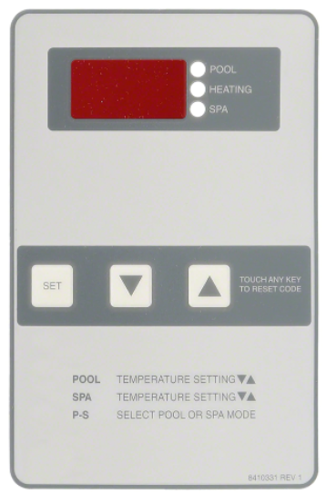 Raypak Control Panel Decal - H000330