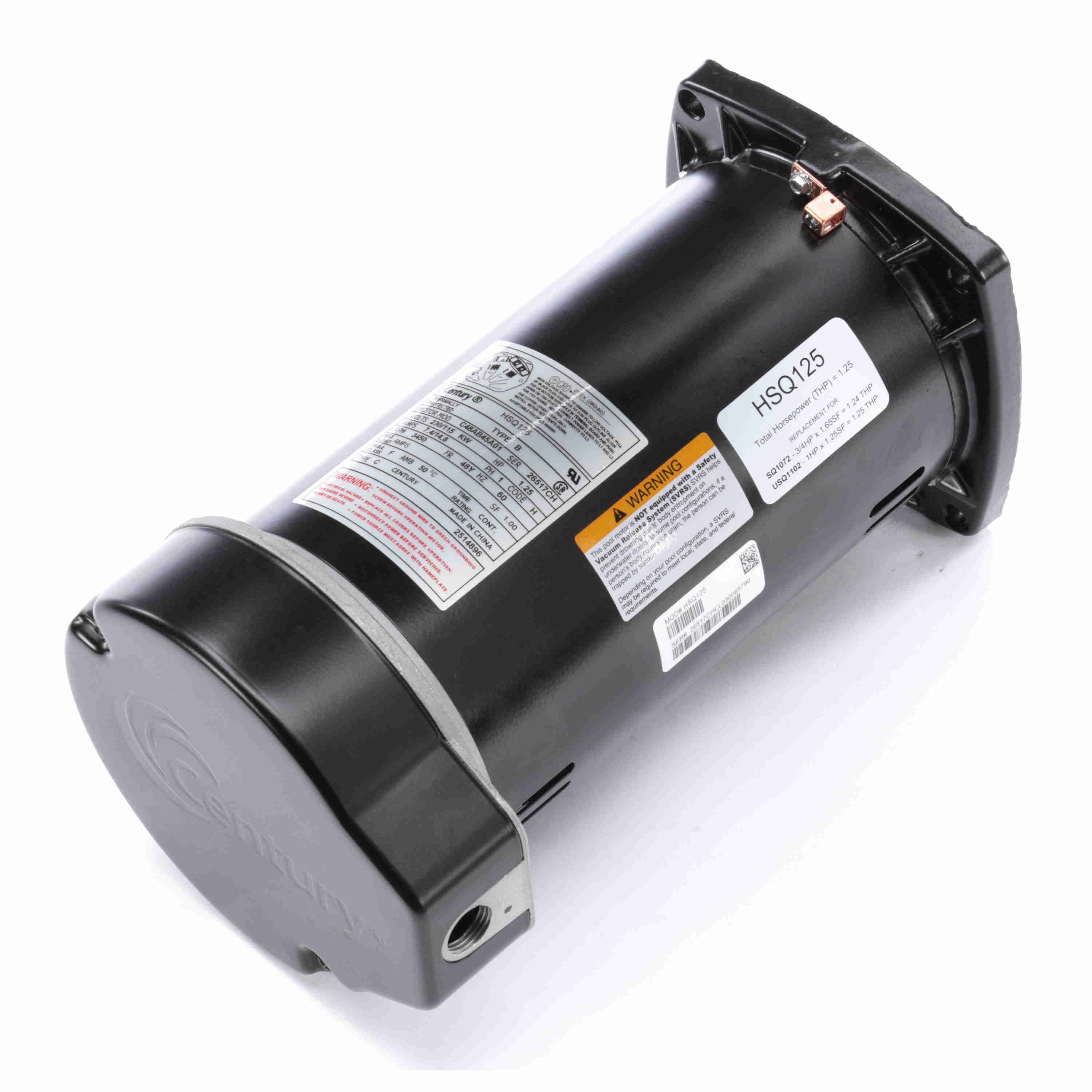 1HP Square Flange Replacement Motor-The Pool Supply Warehouse