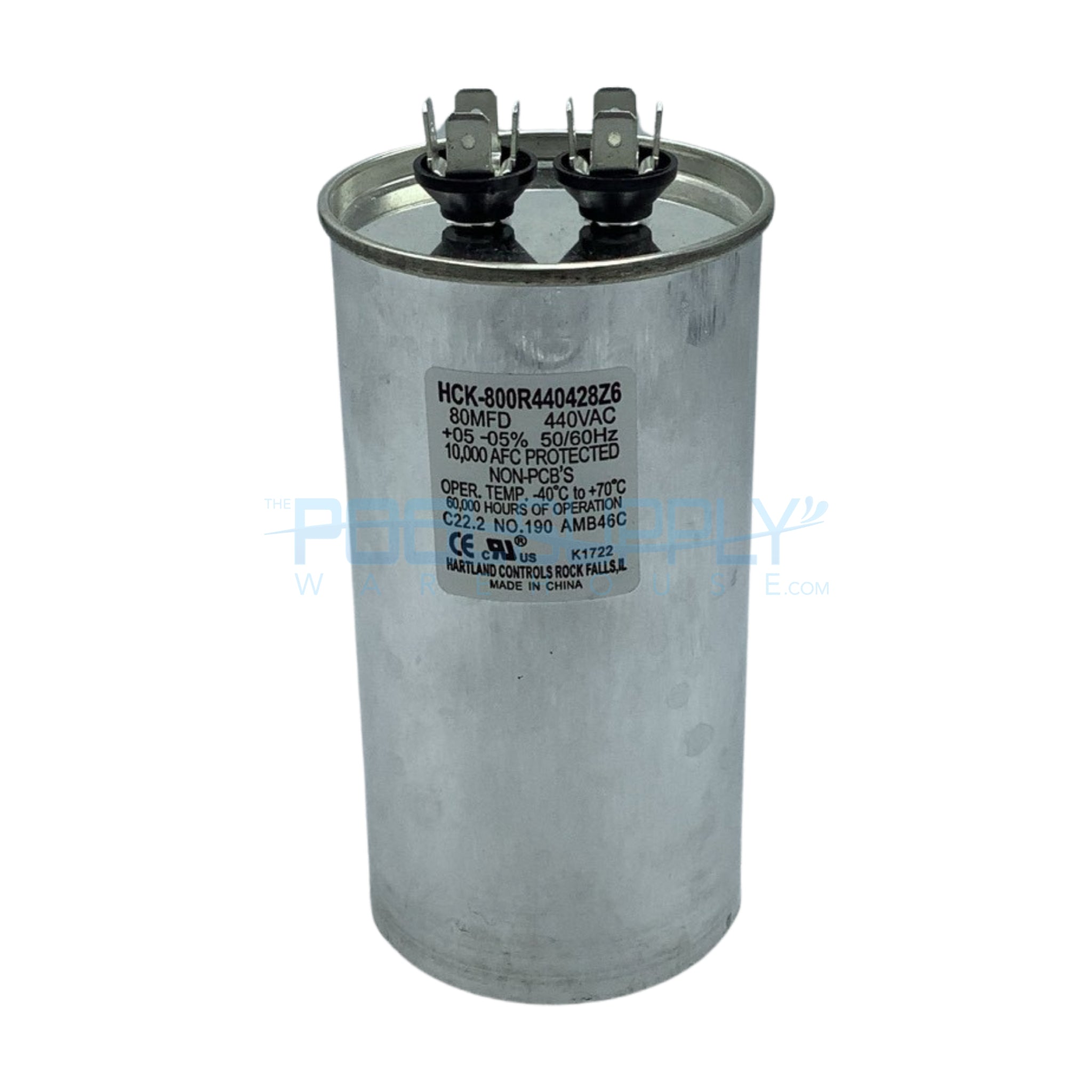 Hartland Controls Round Run Capacitor - HCK-800R440428Z6 - The Pool Supply Warehouse