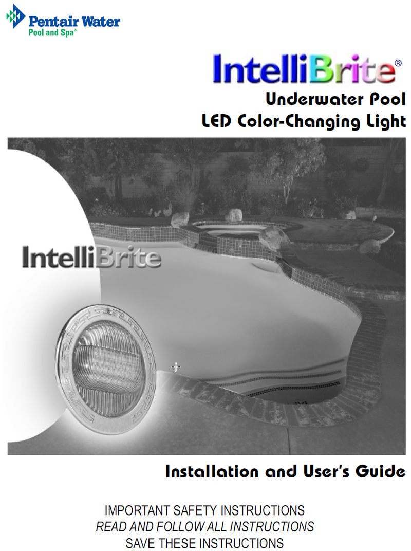 IntelliBrite 5G Color LED Pool Lights 12V 100' - 601012 Installation Manual