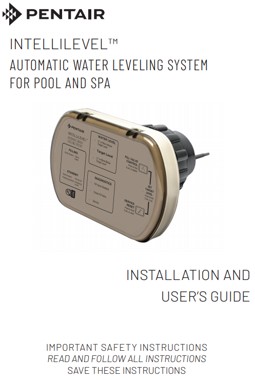 IntelliLevel Automatic Water Level Installation Manual