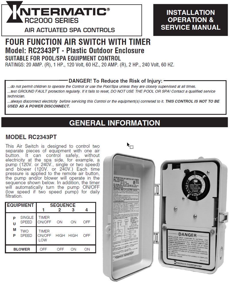 Air Switch Timer Installation Manual