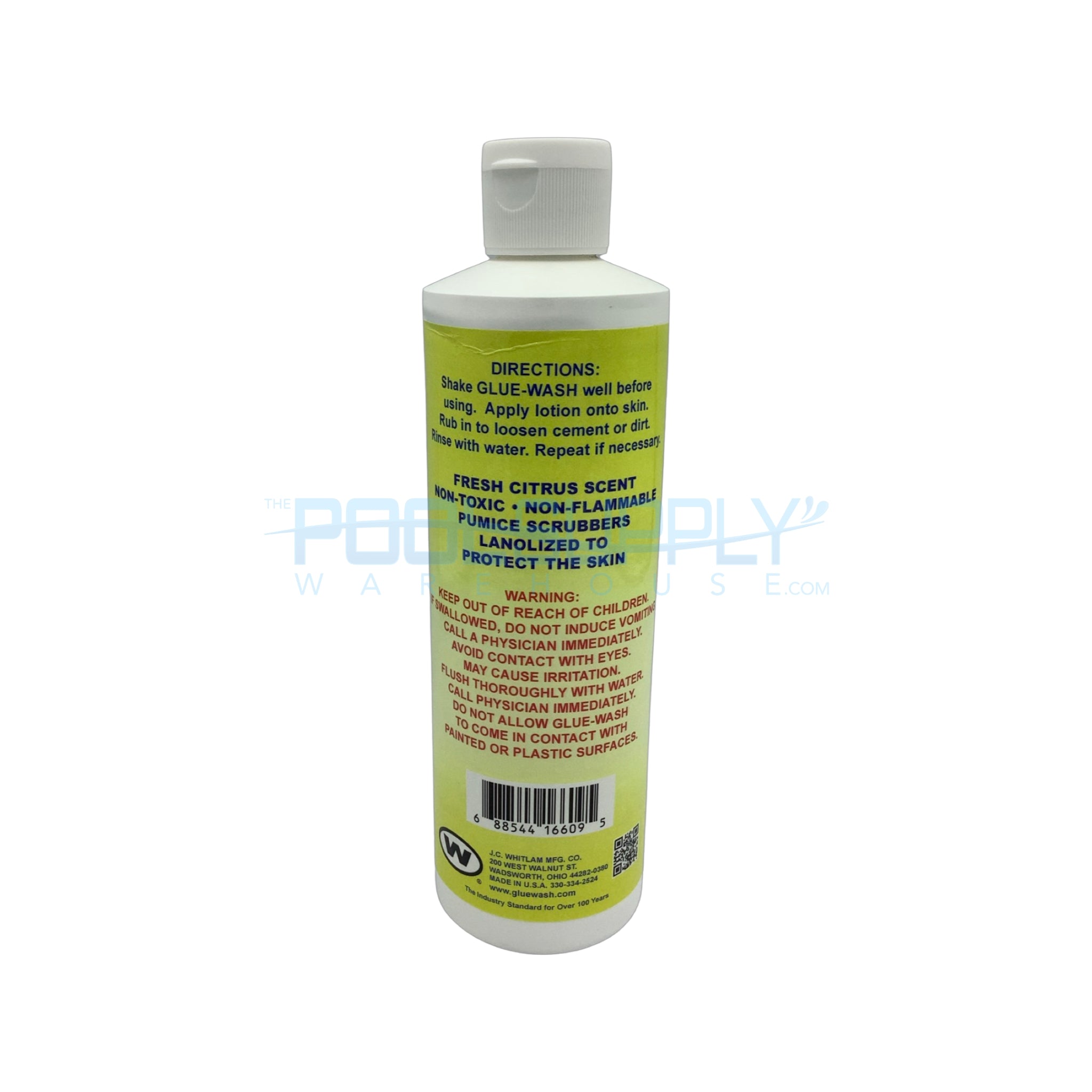 JC Whitlam Glue Wash Solvent Weld Cement Hand Cleaner - GWP16 - The Pool Supply Warehouse