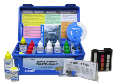 Taylor Service Complete FAS-DPD Chlorine Test Kit - K-2006C-8