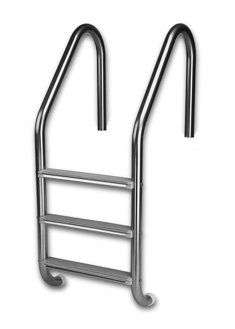 Inter-Fab L3E049S 3-Step Economy Ladder with Sure-Step Tread-The Pool Supply Warehouse