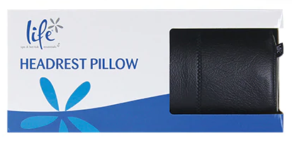 Life Essentials 11"x3" Weighted Spa Pillow, Black - LSP202