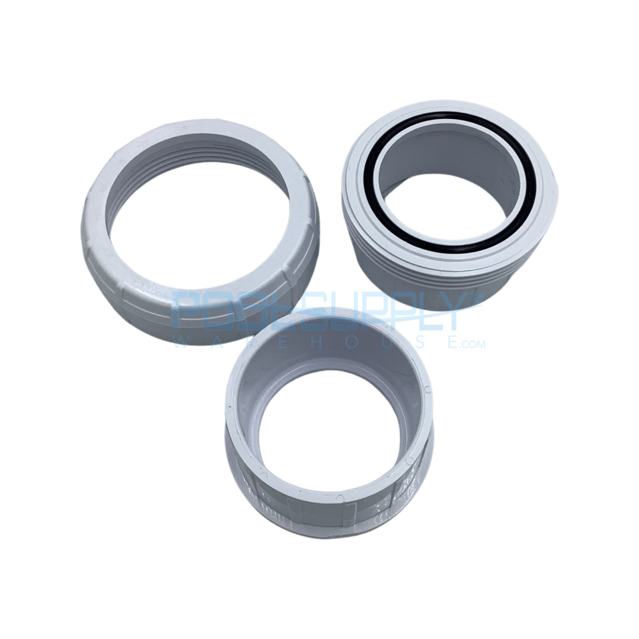 Lasco 2" SCH40 Union (O-Ring Type) Slip x Slip - 457020 - The Pool Supply Warehouse