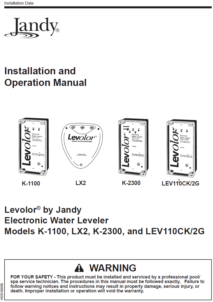 Levolor K-1100 Owner's Manual