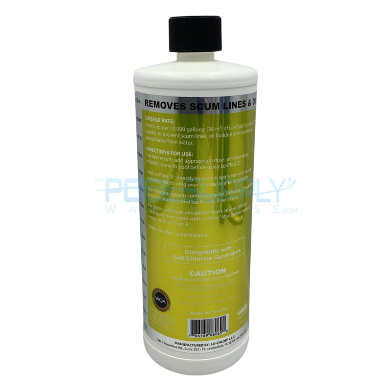 Lo-Chlor Lo-Phos E+ - 1 Qt - LO-PHOS-E+ - The Pool Supply Warehouse