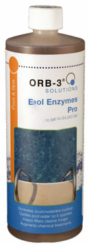 Great Lakes 1 Qt. Bottle Orb-3® Pool Enzymes Pro Non-Foaming - M411-001-12X1Q
