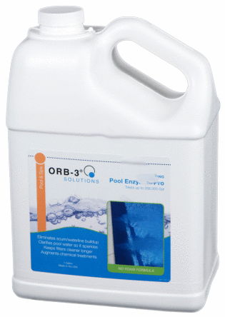 Great Lakes 1 Gallon Jug Orb-3® Pool Enzymes Pro Non-Foaming - M411-001-4X1G