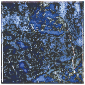 National Pool Tile 6"x6" Light Blue Volcano Tile - MASSV614