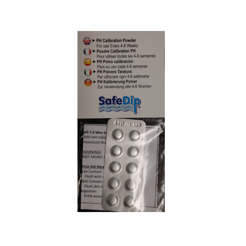 Solaxx pH Buffer Tab For SafeDip Digital Chemistry Reader 1 Strip of Ten Tabs - MET20A-062