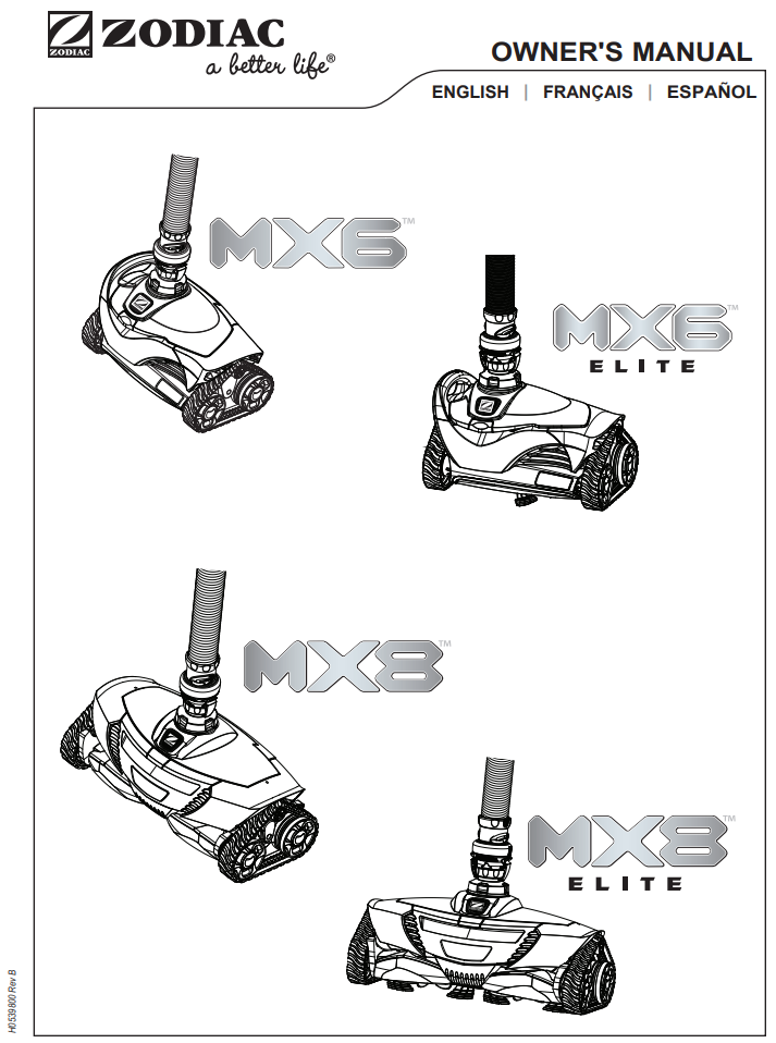 Zodiac MX-6 Elite PDF Owner's Manual - PDF Owner's Manual - ZODIAC POOL SYSTEMS INC - The Pool Supply Warehouse