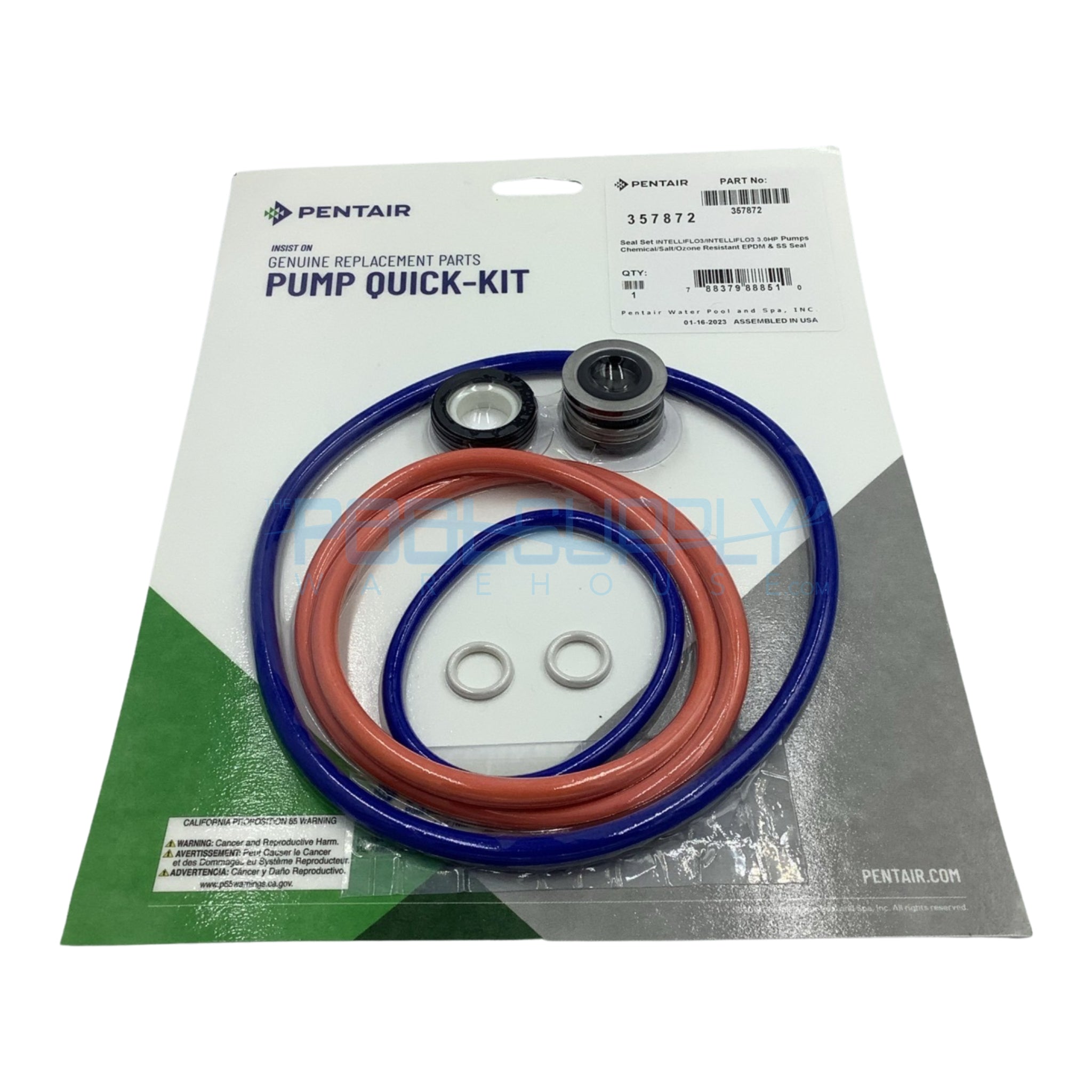 Pentair 3 HP Seal Set - 357872 - The Pool Supply Warehouse