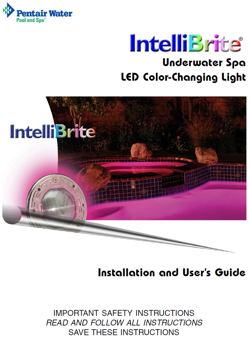 Pentair IntelliBrite 5G Color LED 12V Spa Light Installation Manual