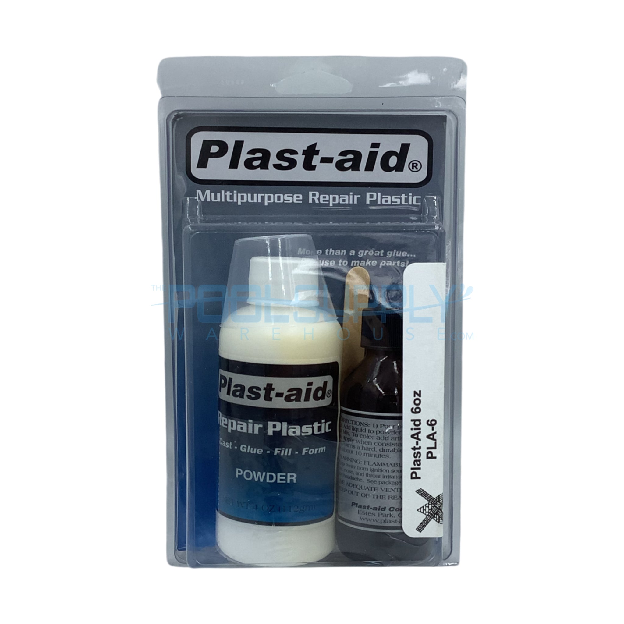 Plast-Aid Multipurpose Repair Plastic Kit - 6 oz - PLA-6 - The Pool Supply Warehouse