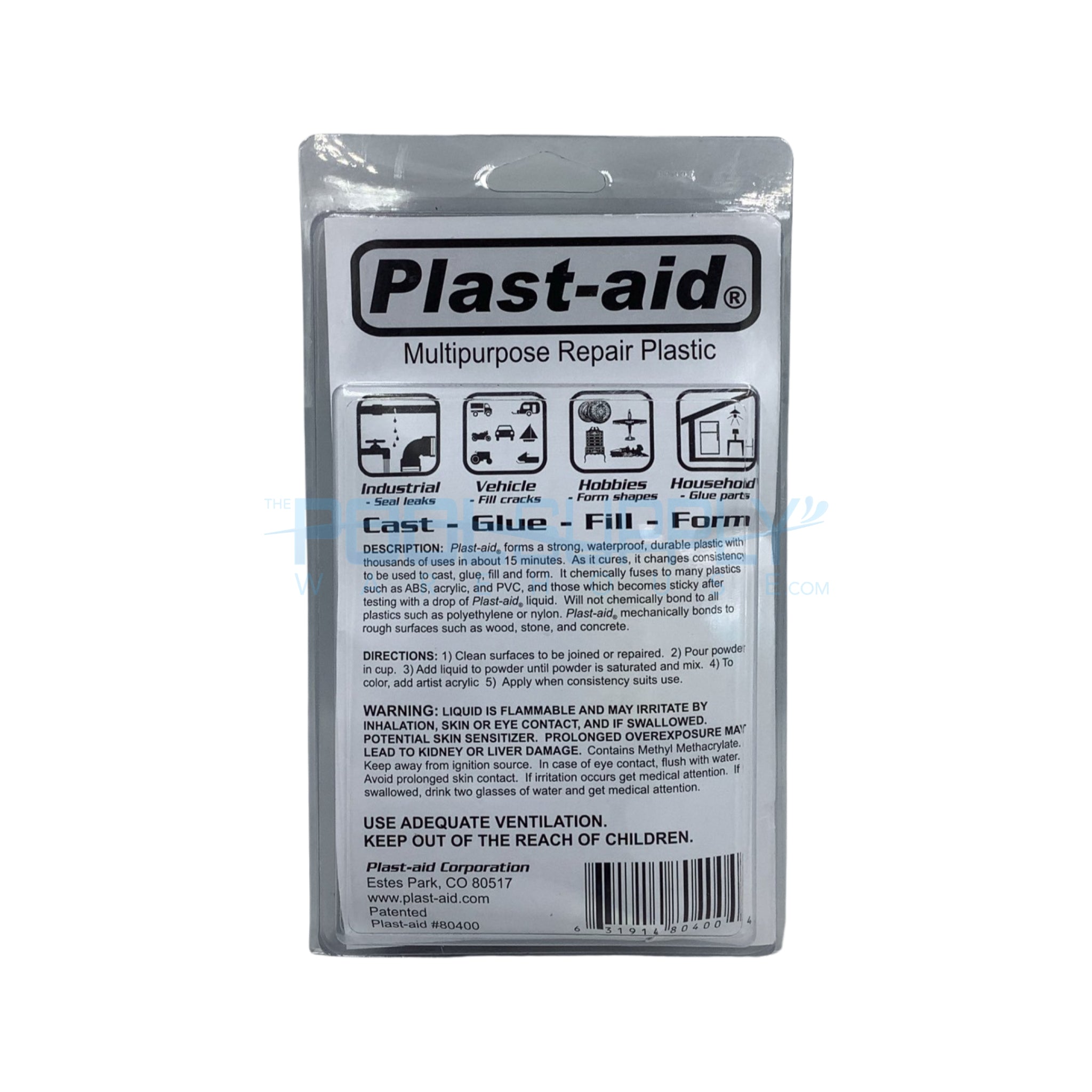 Plast-Aid Multipurpose Repair Plastic Kit - 6 oz - PLA-6 - The Pool Supply Warehouse