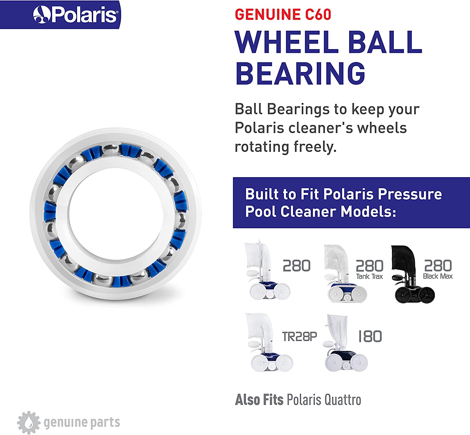 Polaris Wheel Ball Bearing - C60 - The Pool Supply Warehouse