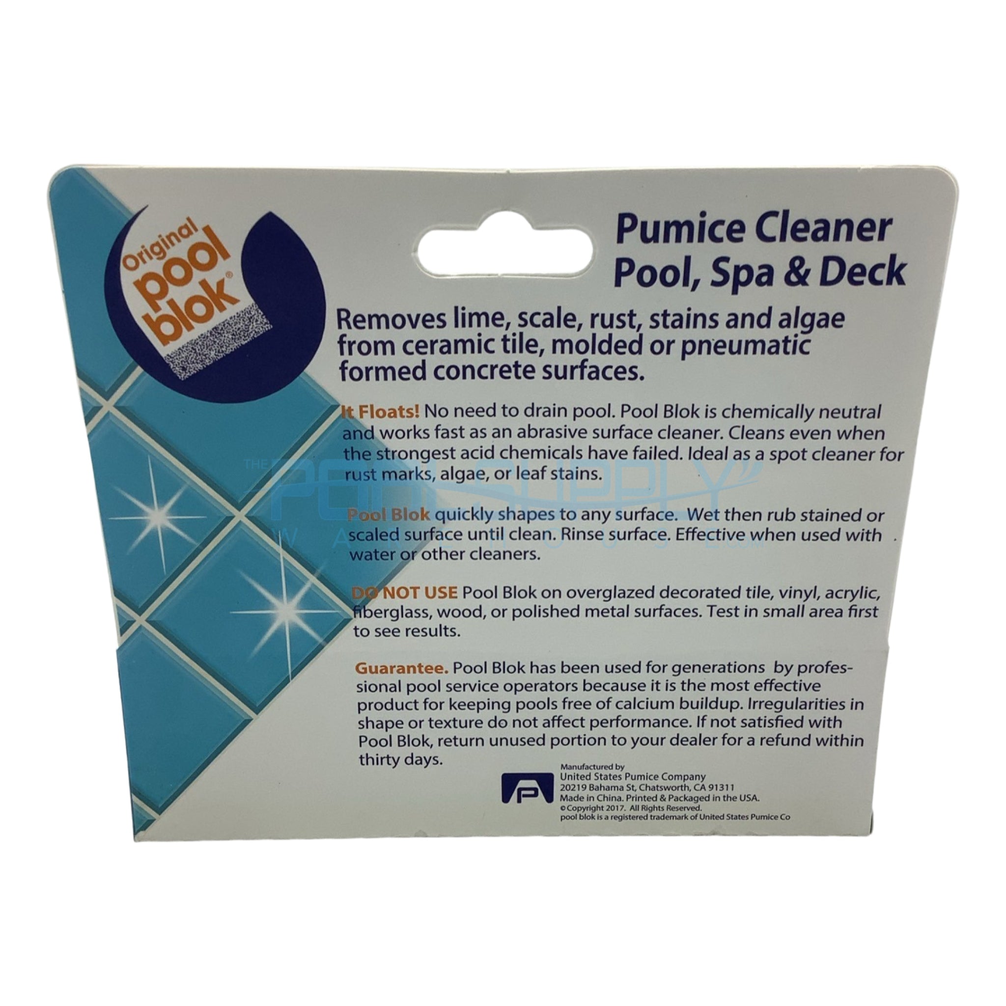 Pool Blok Small Pumice Stone - PB-80 - The Pool Supply Warehouse