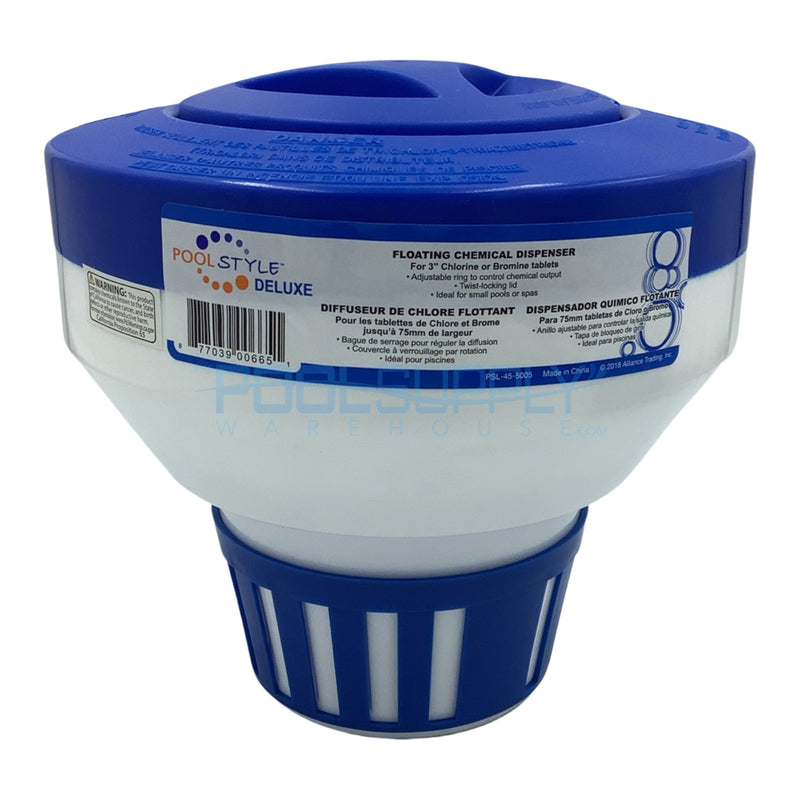 PoolStyle Floating Chlorine Dispenser for 3 Inch Tabs - K690BU