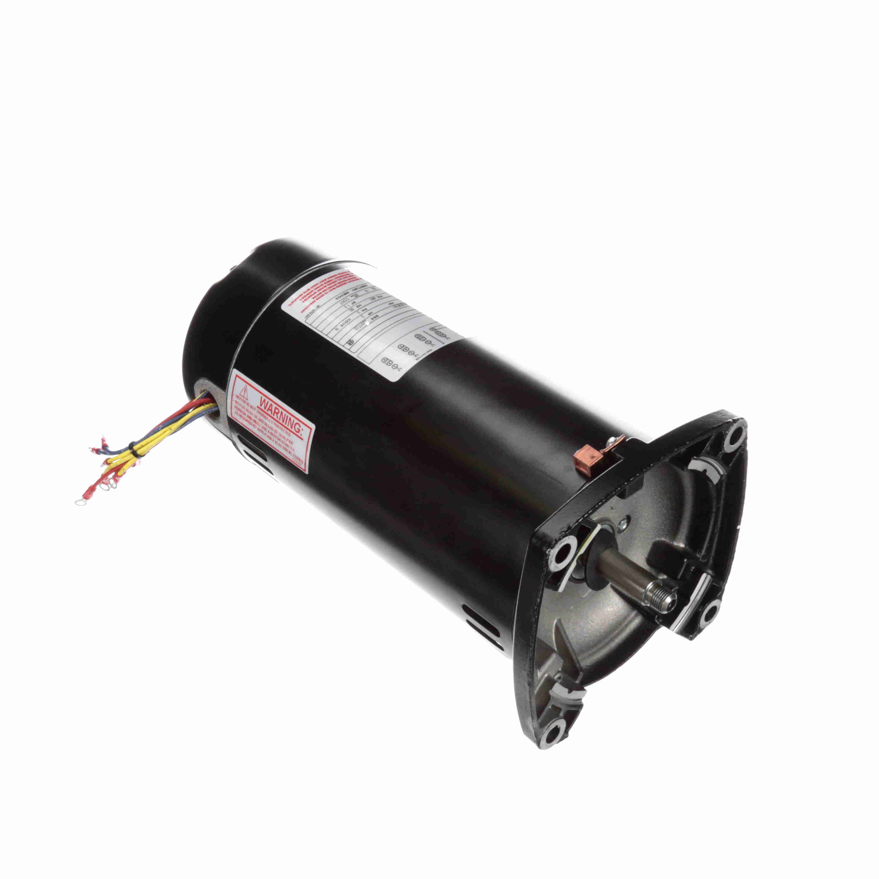 Century Square Flange 3-Phase Full-Rated Pool and Spa Pump Motor; 2 HP, 3450 RPM, 208-230/460 V, 48Y, Threaded Shaft - Q3202