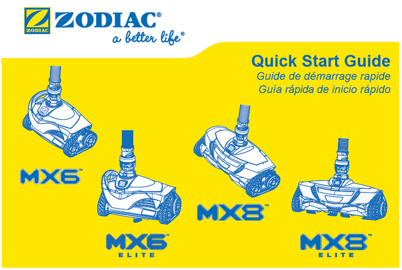 Zodiac MX-6 Elite PDF Quick Start Guide - PDF Quick Start Guide - ZODIAC POOL SYSTEMS INC - The Pool Supply Warehouse