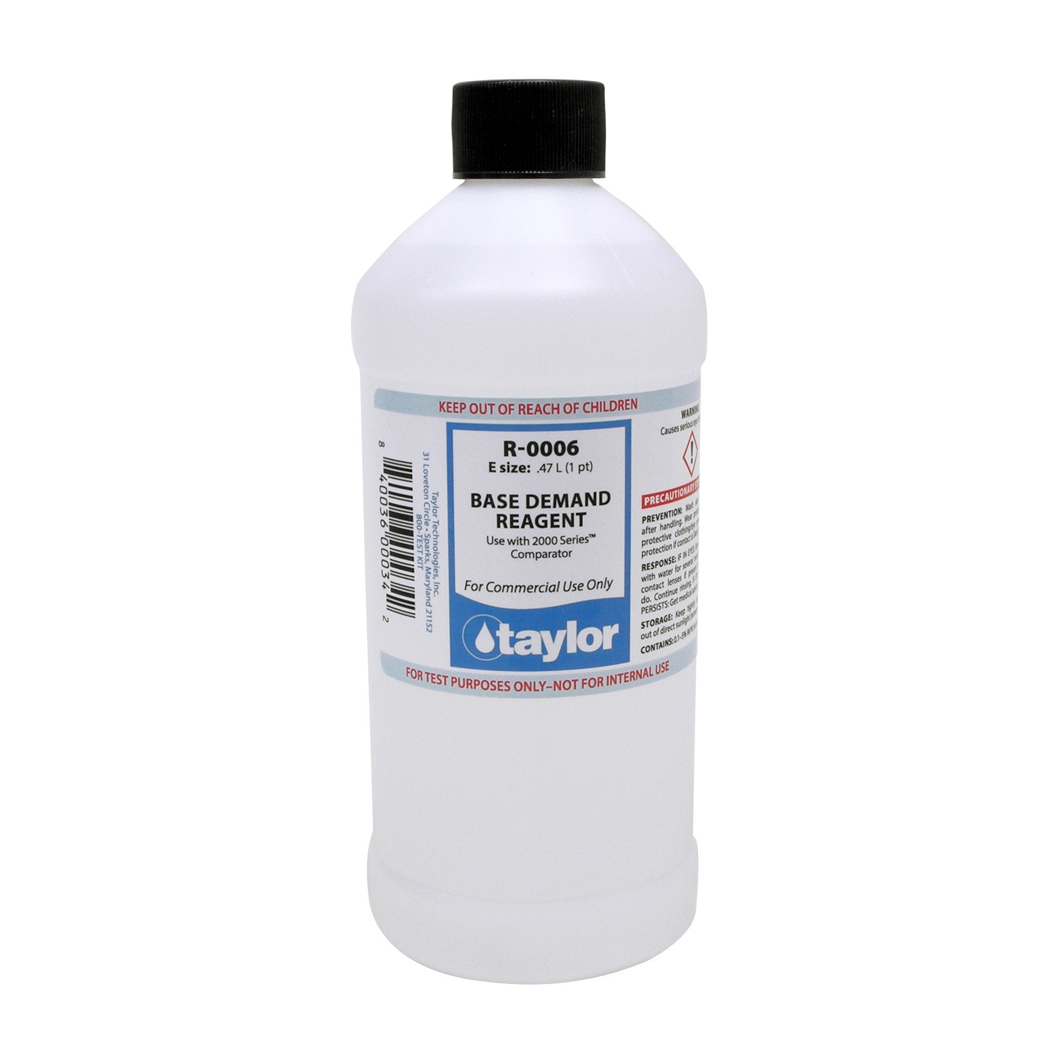 Taylor Replacement Reagent R-0006 - 16 oz - R-0006-E - The Pool Supply Warehouse 