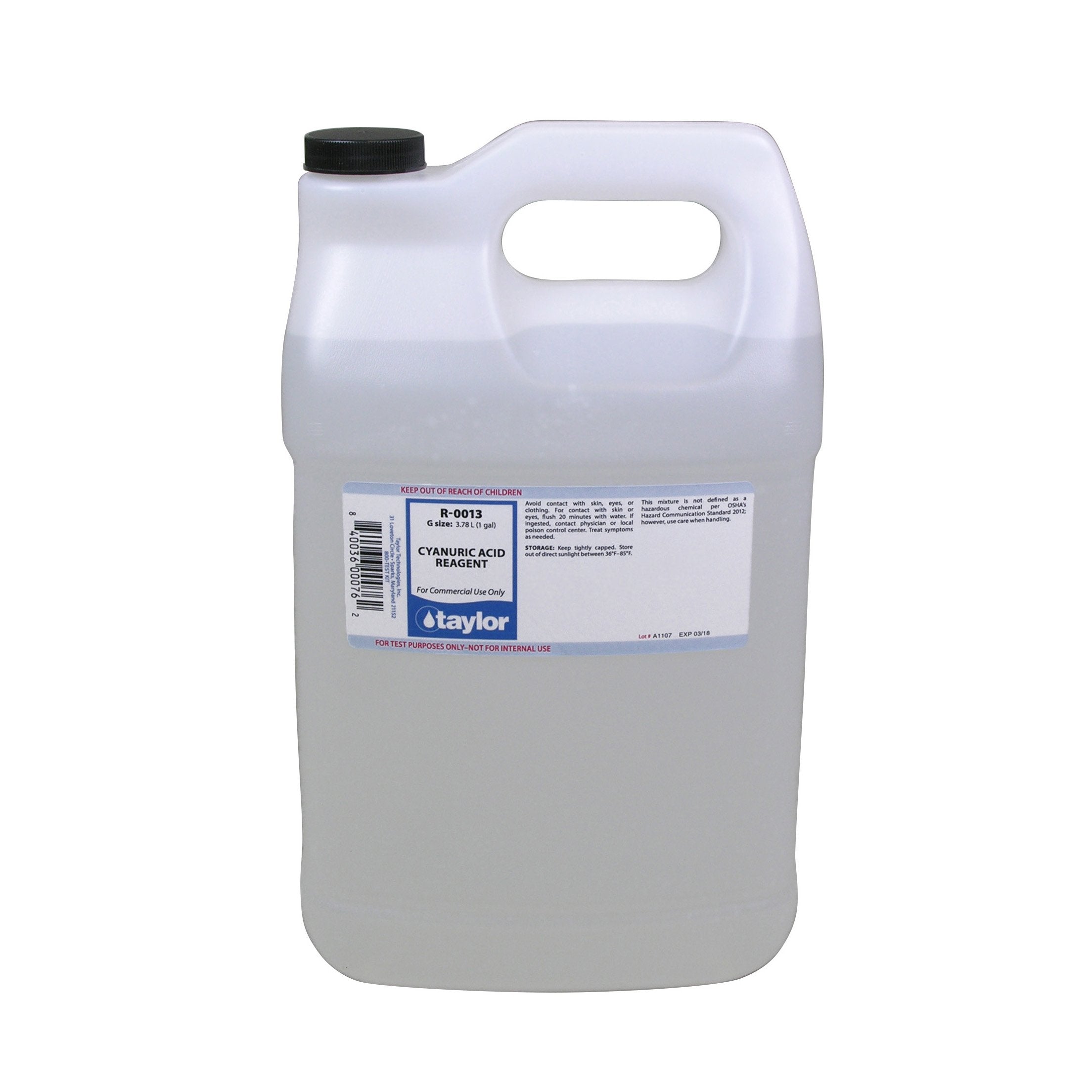 Taylor Replacement Reagent R-0013 - 1 Gallon - R-0013-G-4 - The Pool Supply Warehouse