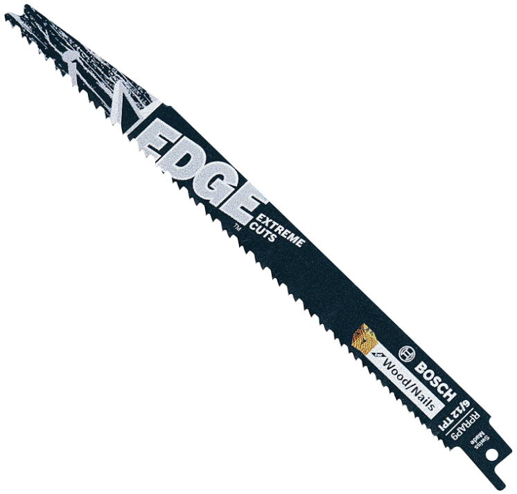 Bosch 9" 6-12 TPI Wood Reciprocating Saw Blade (5 Pack) - RPRAP9