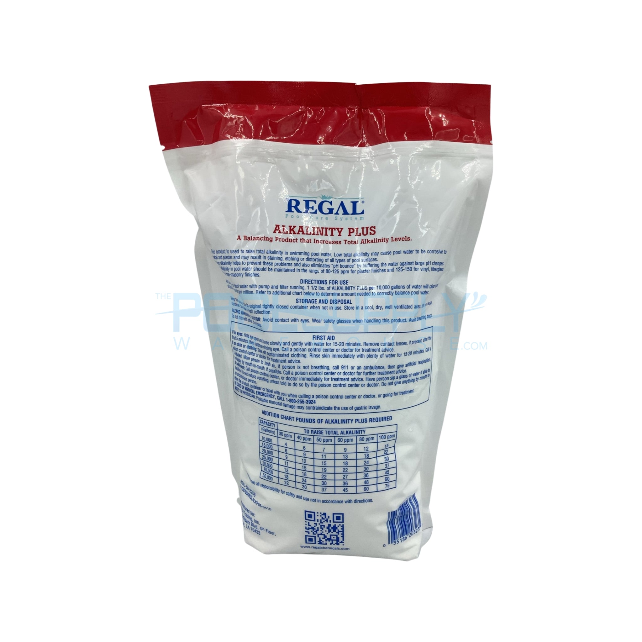 Regal Alkalinity Plus 5 Lb. Pouch - PSC5-RG - The Pool Supply Warehouse