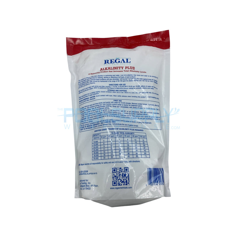Regal Alkalinity Plus 5 Lb. Pouch - PSC5-RG - The Pool Supply Warehouse