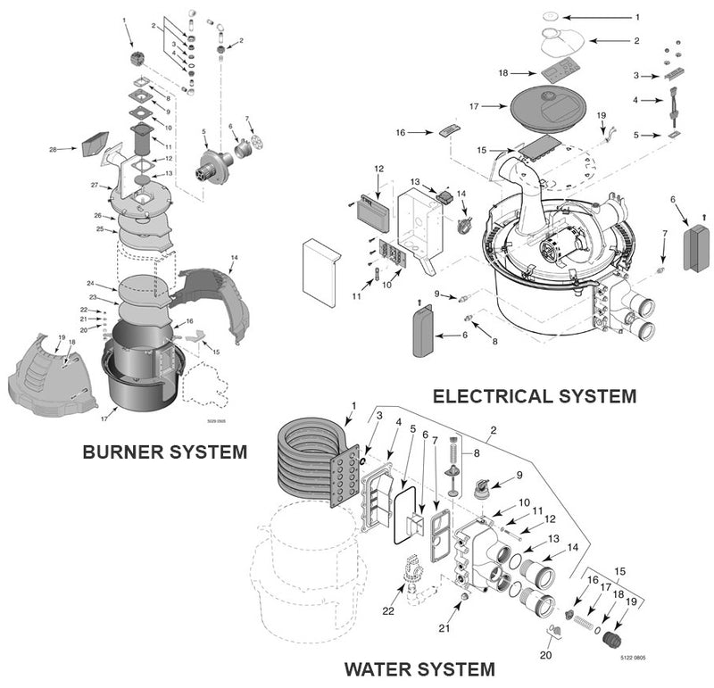 Max-E-Therm High Performance Pool and Spa Heater 333K BTU LP IID - SR333LP - Liquid Propane Heater - PENTAIR WATER POOL AND SPA INC - The Pool Supply Warehouse