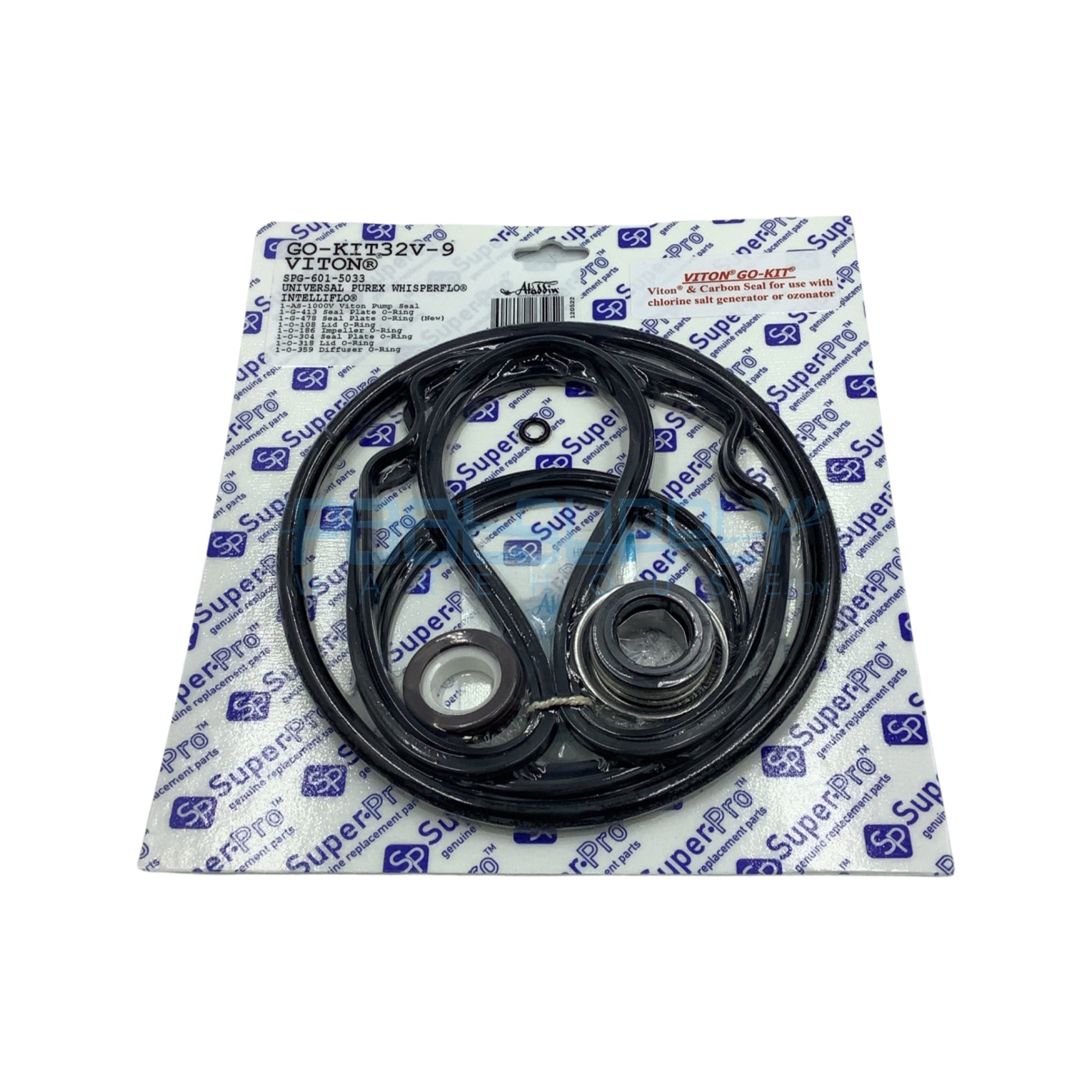 Super-Pro Viton Gasket & O-Ring Kit 32 for Purex Whisperflo/Intelliflo Pumps - GO-KIT32V-9 - The Pool Supply Warehouse