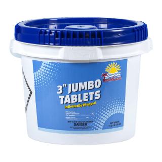 Unwrapped 3" Chlorine Tabs - 15 lb - TC-315 - The Pool Supply Warehouse