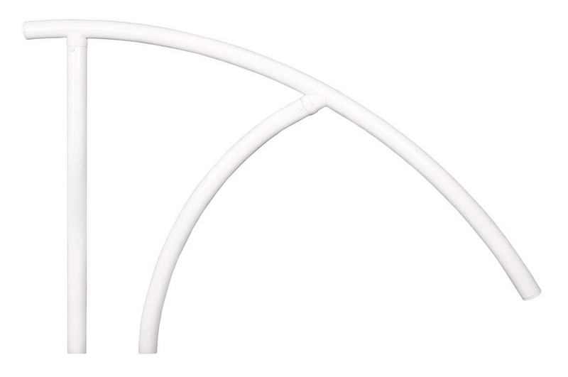 Saftron 44" White Triton Series Return-To-Deck Handrail - TRTD-144-W - The Pool Supply Warehouse