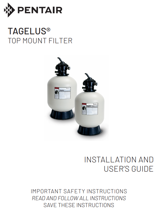 Tagelus Filter Installation Manual