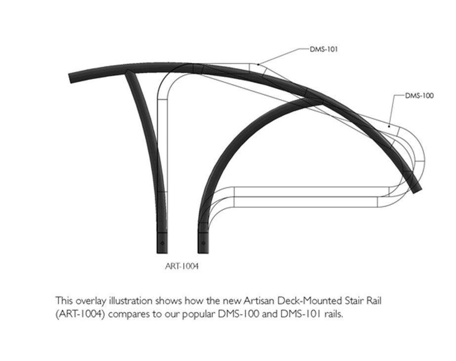 Artisan Series Stair Rail - ART-1004-The Pool Supply Warehouse